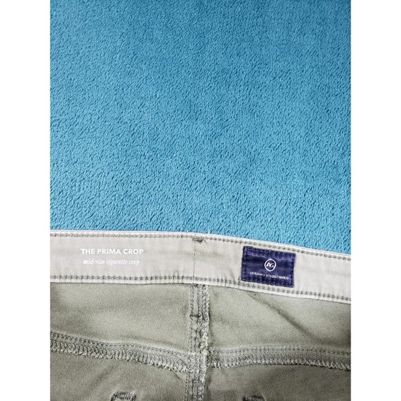 Adriano Goldschmied Jeans Size 28 Womens Green Mid Rise Crop Cigarette USA - Picture 3 of 13